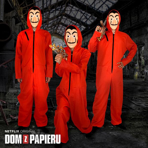 la casa de papel salvador dali red costume jumpsuits cosplay dali suit money heist movie
la casa de papel salvador dali red costume jumpsuits cosplay dali suit money heist movie