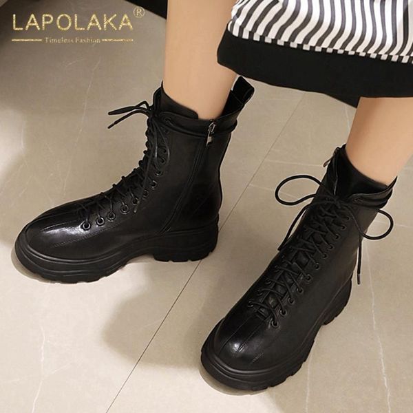 lapolaka 2020 new design ankle boots women shoes platform zip up spring autumn fashion shoes ladies boots female, Black
lapolaka 2020 new design ankle boots women shoes platform zip up spring autumn fashion shoes ladies boots female, Black