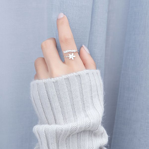 simple small white flower leaf 925 sterling silver adjustable ring for women korean dainty romantic jewelry wholesale, Golden;silver
simple small white flower leaf 925 sterling silver adjustable ring for women korean dainty romantic jewelry wholesale, Golden;silver