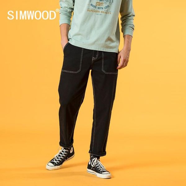 simwood 2020 autumn winter new black jeans men loose tapered ankle-length denim trousers enzyme washed plus size jeans sj130243, Blue
simwood 2020 autumn winter new black jeans men loose tapered ankle-length denim trousers enzyme washed plus size jeans sj130243, Blue