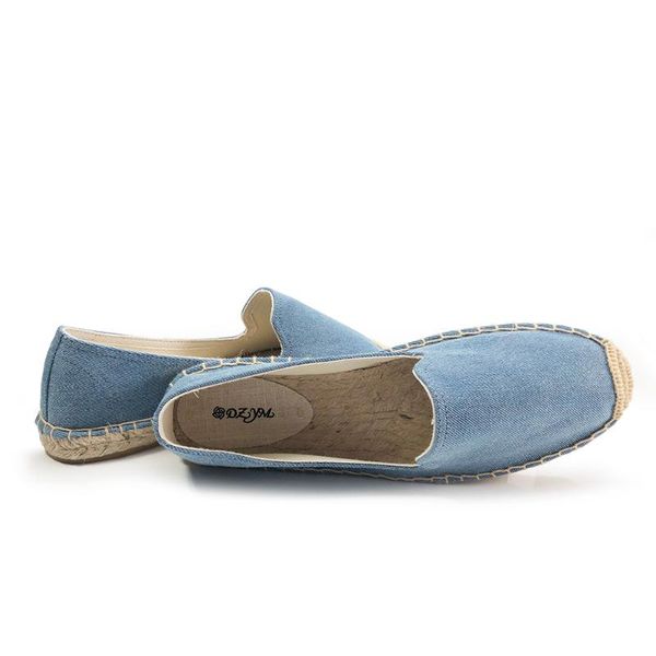 light blue cotton canvas women flat espadrilles slipper, 2020 spring new arrival, Black
light blue cotton canvas women flat espadrilles slipper, 2020 spring new arrival, Black