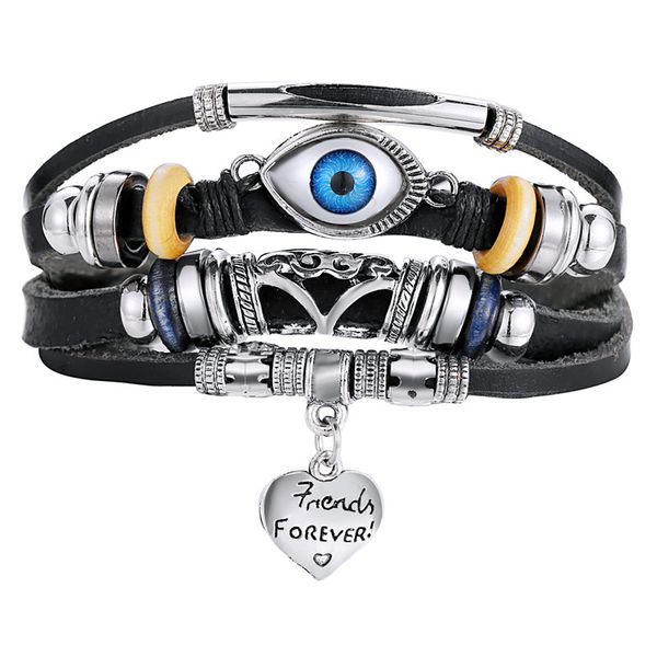 charm bracelets if me boho adjustable eyes heart multilayer leather bracelet set for women male charms ethnic bangles arm jewelry, Golden;silver
charm bracelets if me boho adjustable eyes heart multilayer leather bracelet set for women male charms ethnic bangles arm jewelry, Golden;silver