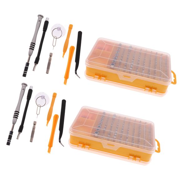 2x 110 in 1 multi-bit precision screwdriver tweezers for cell phone repair tool