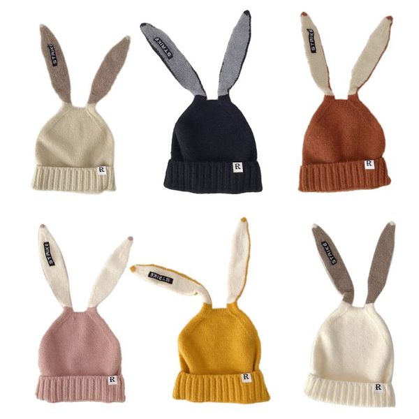 women girls knitted beanie hat cute long ears letters patch student stretchy warm cosplay cuffed skull cap, Blue;gray
women girls knitted beanie hat cute long ears letters patch student stretchy warm cosplay cuffed skull cap, Blue;gray