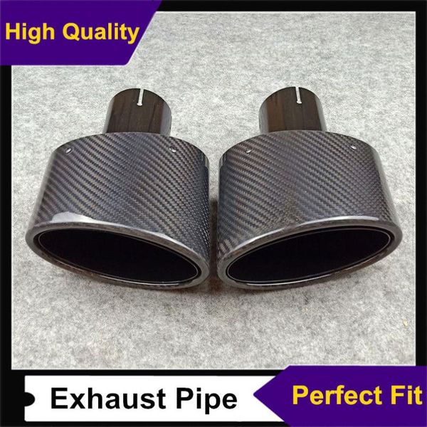 new style outlet 90mm 155mm glossy black carbon fiber exhaust end tip for all cars auto oval shape exhaust pipes (left & right
new style outlet 90mm 155mm glossy black carbon fiber exhaust end tip for all cars auto oval shape exhaust pipes (left & right