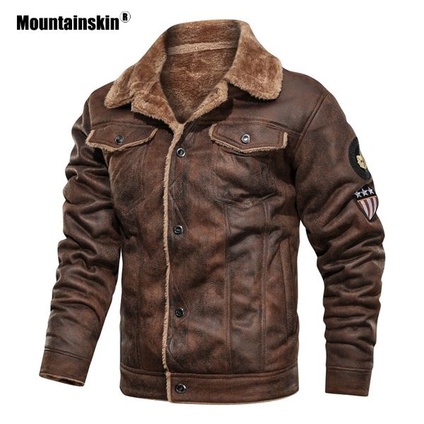 mountainskin winter мужские пальто fashionsuede меховой отворот мотоцикла байкер куртки теплый толстые ватки ветрозащитный куртки мужской sa, Black
mountainskin winter мужские пальто fashionsuede меховой отворот мотоцикла байкер куртки теплый толстые ватки ветрозащитный куртки мужской sa, Black