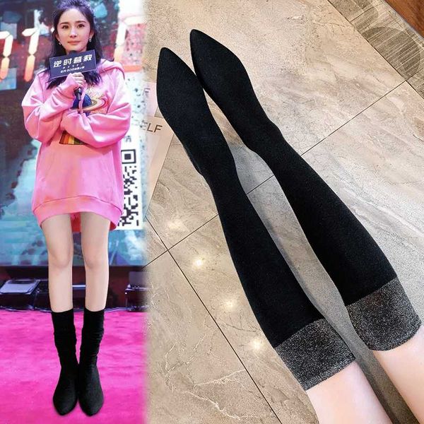 square heels slip on socks boots women pointed toe pumps women shoes high heels comfortable rubber botas mujer shoes woman boots, Black
square heels slip on socks boots women pointed toe pumps women shoes high heels comfortable rubber botas mujer shoes woman boots, Black