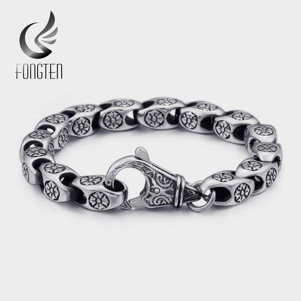 fongten vintage stainless steel square gothic style bff custom bracelet men punk fashion jewelry, Black
fongten vintage stainless steel square gothic style bff custom bracelet men punk fashion jewelry, Black
