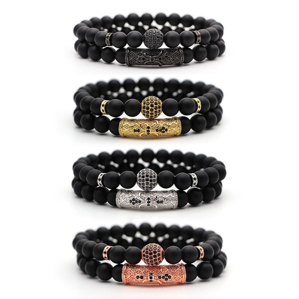 tennis 2pcs/set couple round ball bracelet beads for women men black cz zircon bracelets valentine's day gifts, Golden;silver
tennis 2pcs/set couple round ball bracelet beads for women men black cz zircon bracelets valentine's day gifts, Golden;silver