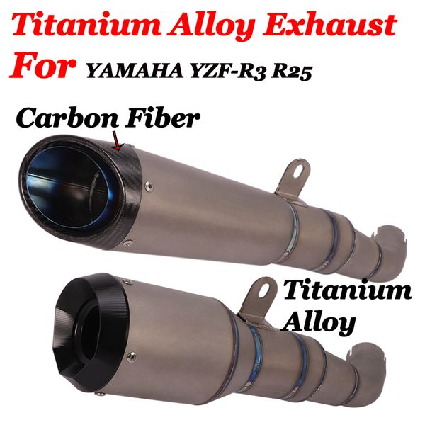slip on for yzf-r25 r3 motorcycle gp ar exhaust escape moto modiifed titanium alloy middle link pipe muffler laser
slip on for yzf-r25 r3 motorcycle gp ar exhaust escape moto modiifed titanium alloy middle link pipe muffler laser