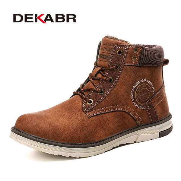 dekabr brand cow suede snow boots winter anti-skid warm working boots male waterproof ankle for men, Black
dekabr brand cow suede snow boots winter anti-skid warm working boots male waterproof ankle for men, Black