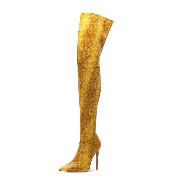 boots women print snake high thin heels 12cm over the knee pointed toe serpentine plus size, Black
boots women print snake high thin heels 12cm over the knee pointed toe serpentine plus size, Black