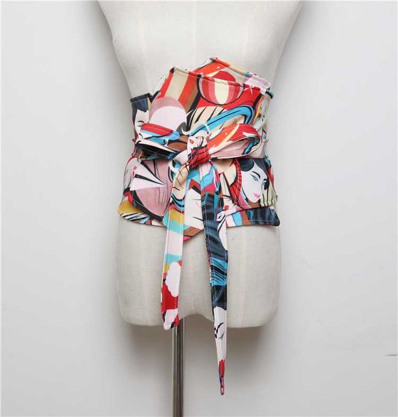 2020 new spring summer women's retro print wide bow cummerbunds female corsets waistband belts decoration wide belt, Black;brown
2020 new spring summer women's retro print wide bow cummerbunds female corsets waistband belts decoration wide belt, Black;brown