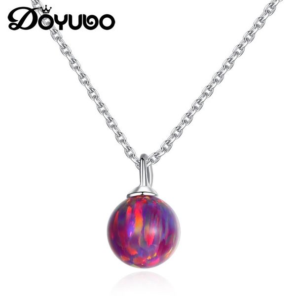 doyubo simple design female round earth shape opal necklace women's sterling silver engagement opal ball charms necklaces va286
doyubo simple design female round earth shape opal necklace women's sterling silver engagement opal ball charms necklaces va286