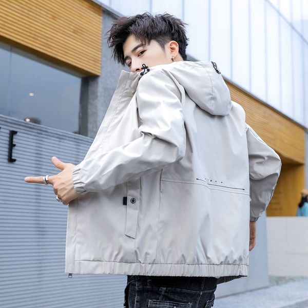 2020 spring and autumn men's trendy slim fit student large size trendy versatile jacket jacketcasual hooded jacket thin korean style su, Blue
2020 spring and autumn men's trendy slim fit student large size trendy versatile jacket jacketcasual hooded jacket thin korean style su, Blue
