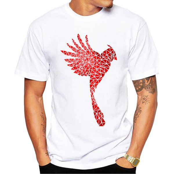 teehub новая мода красная птица мужчины t-shirt геометрическая cardinalidae printed tshirts смешной tee с коротким рукавом o-образным вырезо 
teehub новая мода красная птица мужчины t-shirt геометрическая cardinalidae printed tshirts смешной tee с коротким рукавом o-образным вырезо