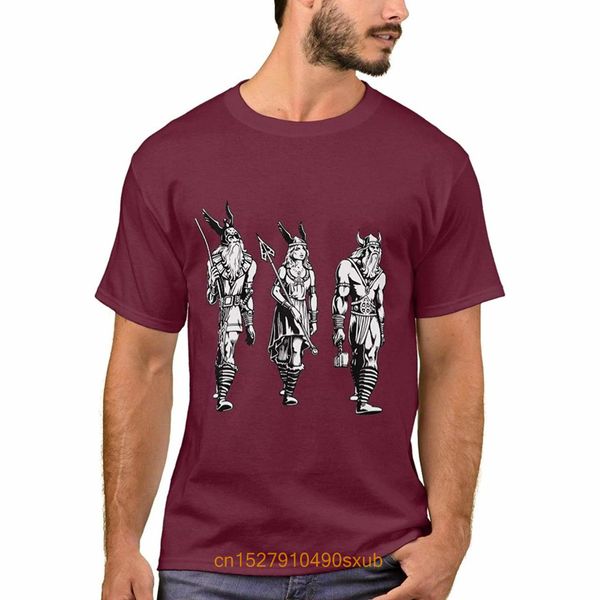 men tshirt basic t-shirt, odin, freyja & thor t-shirt