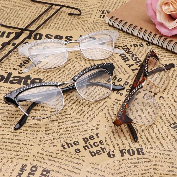 fashion women cat eye reading glasses crystal rhinestone decoration presbyopic eyewear eyeglasses +1.0 to +3.5, White;black
fashion women cat eye reading glasses crystal rhinestone decoration presbyopic eyewear eyeglasses +1.0 to +3.5, White;black