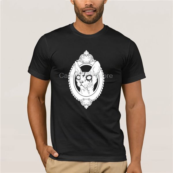 trendy creative graphic t shirt black metal sphinx kitten in baroque frame i goth casual men new fashion trend
trendy creative graphic t shirt black metal sphinx kitten in baroque frame i goth casual men new fashion trend