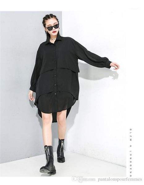 irregular stitching long shirt skirt early spring designer woemns new long sleeved shirt fashion, White
irregular stitching long shirt skirt early spring designer woemns new long sleeved shirt fashion, White