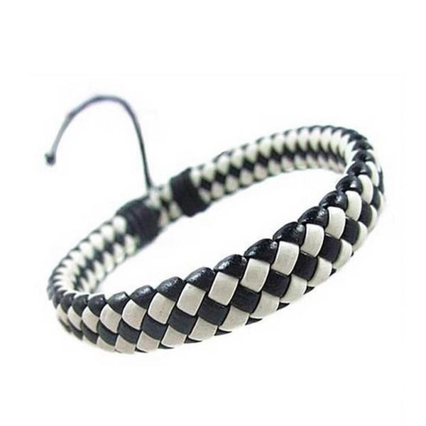 newly simple braided bracelet pu leather men women punk wristband bangles fif66, Golden;silver
newly simple braided bracelet pu leather men women punk wristband bangles fif66, Golden;silver