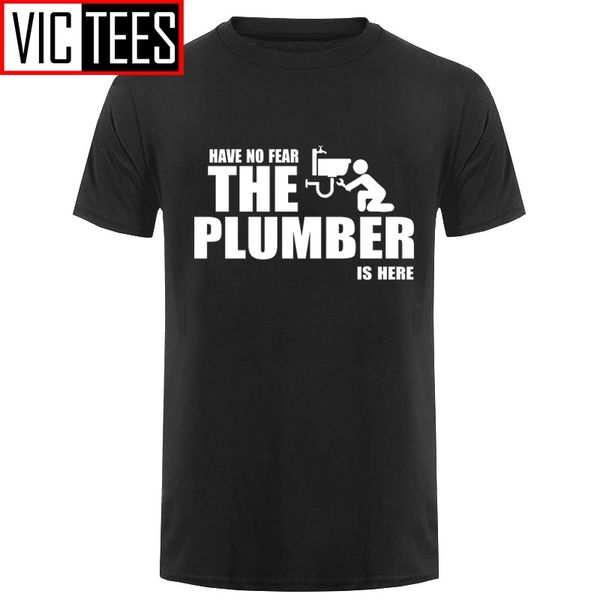 men have no fear the plumber is here t-shirt male comfortable round collar t shirt purified cotton tees short sleeves cool
men have no fear the plumber is here t-shirt male comfortable round collar t shirt purified cotton tees short sleeves cool