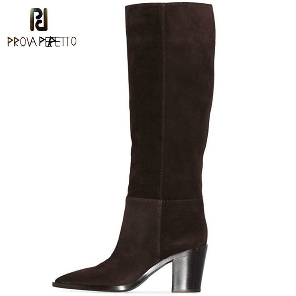 prova perfetto woman knee high boots autumn brown thick heel high heel fashion women's boots women's shoes size 43, Black
prova perfetto woman knee high boots autumn brown thick heel high heel fashion women's boots women's shoes size 43, Black