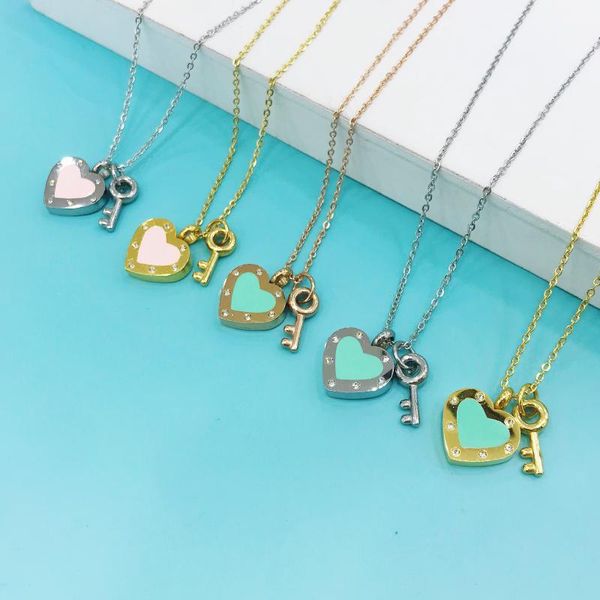 new fashion love necklace women paragraph clavicle key necklace gold heart pendant fine jewelry, Silver
new fashion love necklace women paragraph clavicle key necklace gold heart pendant fine jewelry, Silver