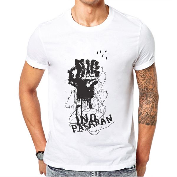 2019 100% cotton no pasaran letter printing men t shirt breathable comfortable short sleeves mens t-shirts tee
2019 100% cotton no pasaran letter printing men t shirt breathable comfortable short sleeves mens t-shirts tee