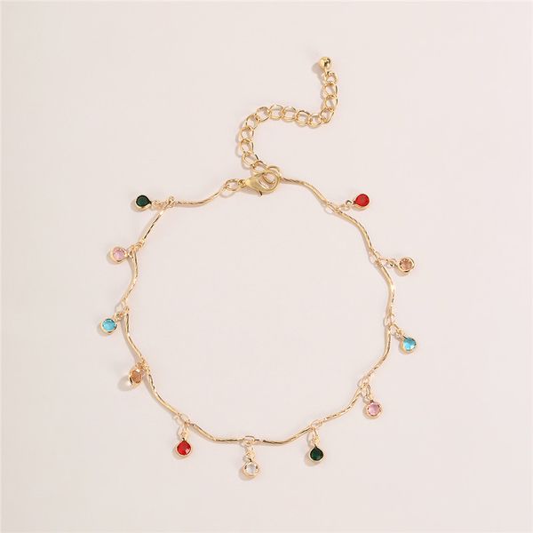 10pcs/lot european handmade acrylic anklets retro beach rhinestone pendant chain women geometric copper barefoot anklet jewelry accessories, Red;blue
10pcs/lot european handmade acrylic anklets retro beach rhinestone pendant chain women geometric copper barefoot anklet jewelry accessories, Red;blue