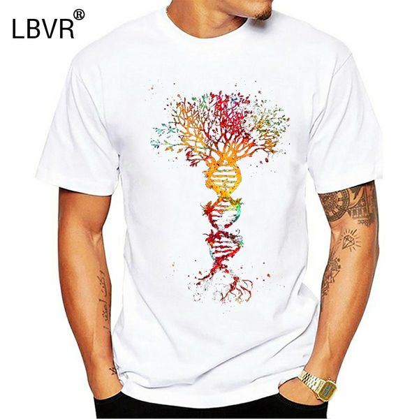 cusartshop men's regular-fit short sleeve baseball t-shirt dna tree of life