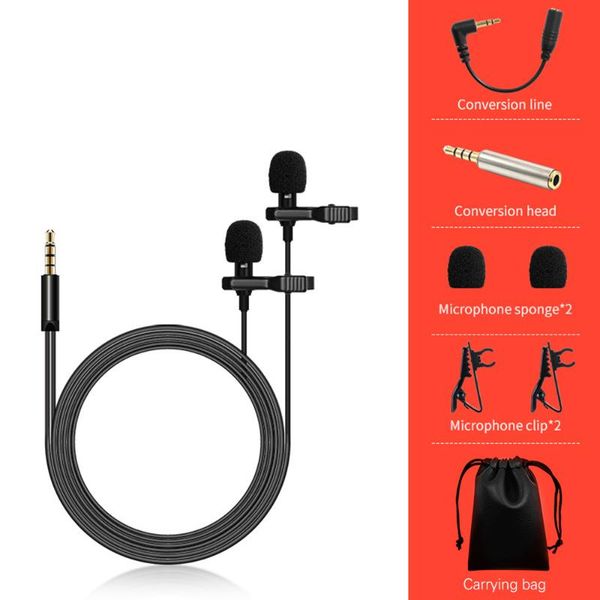 lavalier dual/single mini microphone set omnidirectional lapel clip-on mic live streaming gaming recording pgraphy
lavalier dual/single mini microphone set omnidirectional lapel clip-on mic live streaming gaming recording pgraphy