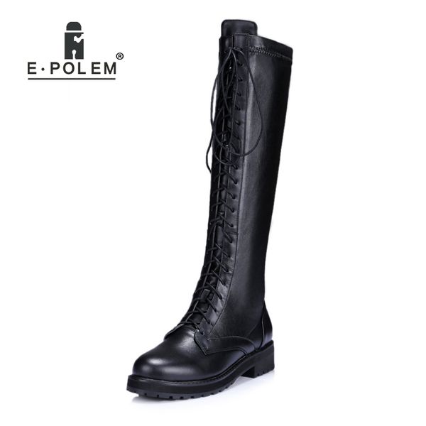 2020 new trendy high black boots for women genuine leather cross-tied lace-up knee-high female booties
2020 new trendy high black boots for women genuine leather cross-tied lace-up knee-high female booties