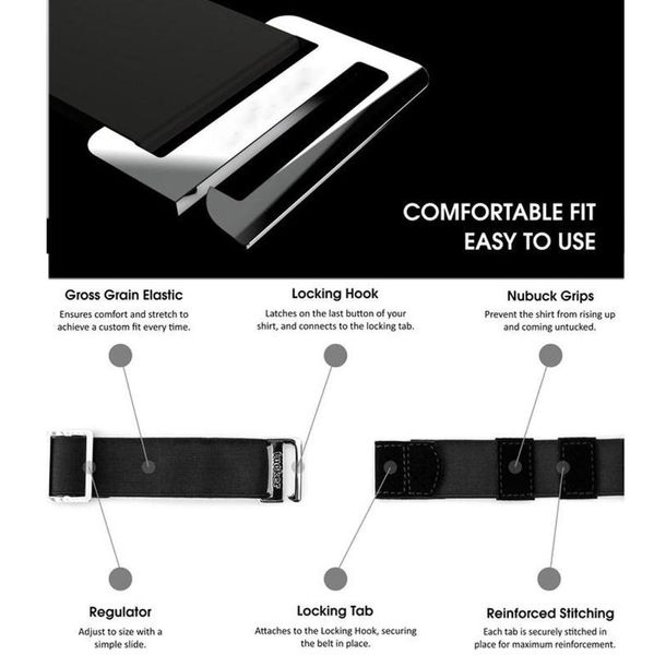 new shirt stays suspenders cintura camicia men braces women belt tuck shirt holders adjustable near tucked dropshipping d, Black;white
new shirt stays suspenders cintura camicia men braces women belt tuck shirt holders adjustable near tucked dropshipping d, Black;white