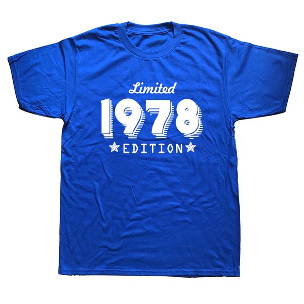 limited edition 1978 born 42 year birthday age present short sleeve o-neck t shirts for men