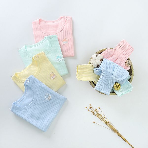 2020 new autumn winter solid color kids baby clothes sets 2pcs long sleeve +high waist pants cotton children underwear suits, White
2020 new autumn winter solid color kids baby clothes sets 2pcs long sleeve +high waist pants cotton children underwear suits, White