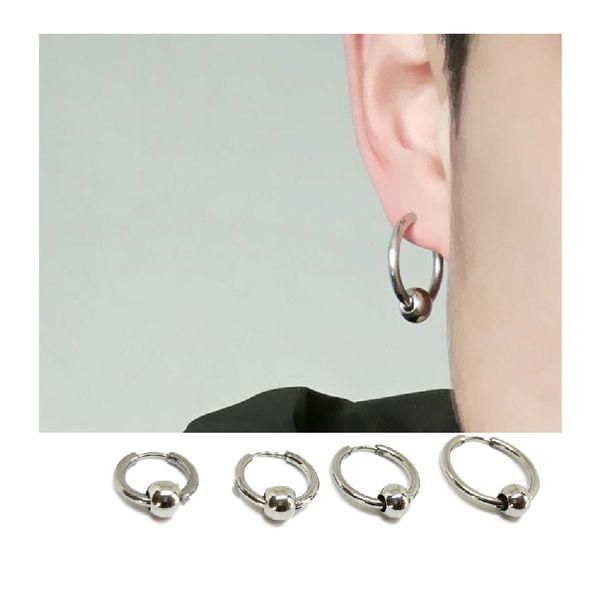hoop & huggie mens womens 3 colors stainless steel 2.5mm circle beads hinged hoops chic earrings costume jewellery supplies, Golden;silver
hoop & huggie mens womens 3 colors stainless steel 2.5mm circle beads hinged hoops chic earrings costume jewellery supplies, Golden;silver