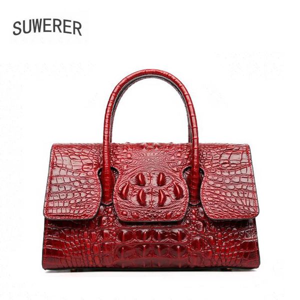suwerer new genuine leather women handbags real cowhide crocodile pattern tote bag luxury handbags women bags designer leather
suwerer new genuine leather women handbags real cowhide crocodile pattern tote bag luxury handbags women bags designer leather