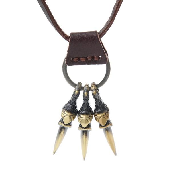 gothic pu leather chain punk mens eagle bird claw pendant necklace rock biker 86cm long rope, Silver
gothic pu leather chain punk mens eagle bird claw pendant necklace rock biker 86cm long rope, Silver