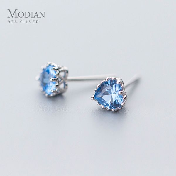 stud modian 925 sterling silver vintage heart blue zirconia earrings for women gold color fine jewelry earings, Golden;silver
stud modian 925 sterling silver vintage heart blue zirconia earrings for women gold color fine jewelry earings, Golden;silver
