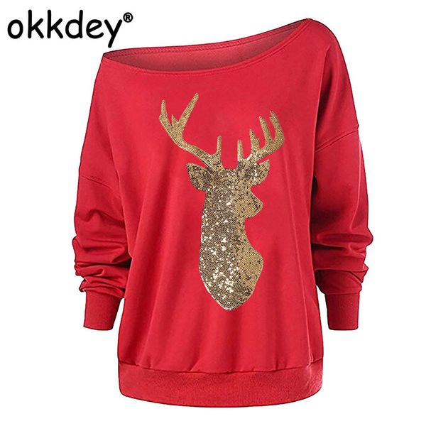okkdey fashion elk applique casual hoodies sweatshirts christmas xmas clothing for women loose slash neck pullover outwear, Black
okkdey fashion elk applique casual hoodies sweatshirts christmas xmas clothing for women loose slash neck pullover outwear, Black