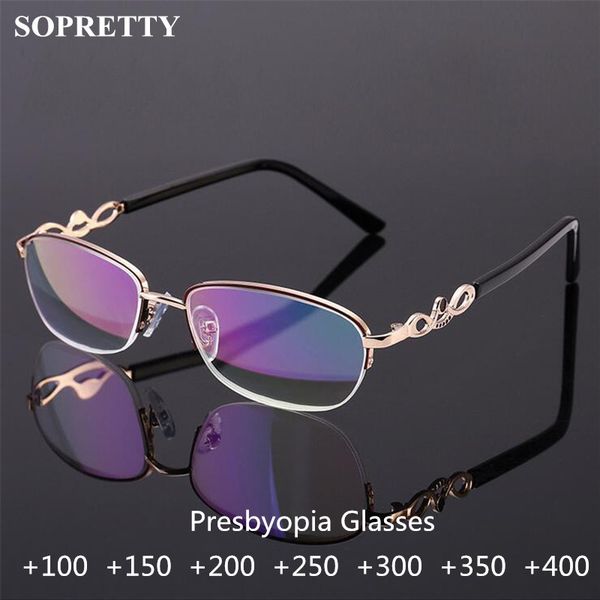 sunglasses women half frame crystal reading glasses , floral metal presbyopia for female coating blue clear lens eyewear (r1668 ), White;black
sunglasses women half frame crystal reading glasses , floral metal presbyopia for female coating blue clear lens eyewear (r1668 ), White;black