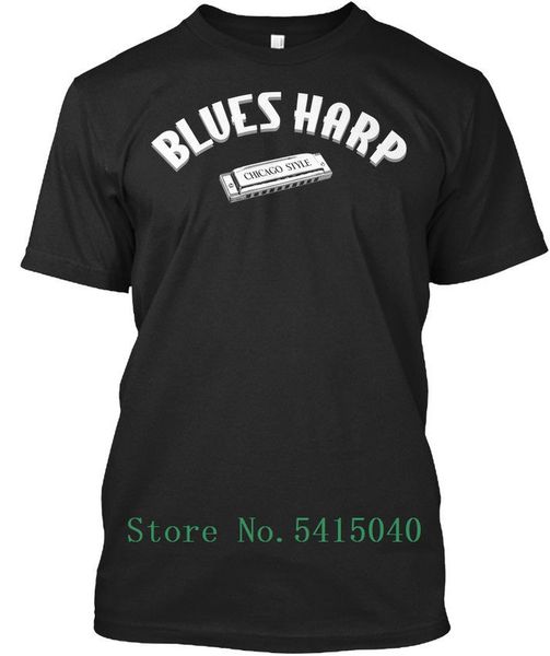 blues harp hat 2 - chicago style t-shirt 2020 new crew neck brand fashion men t shirts