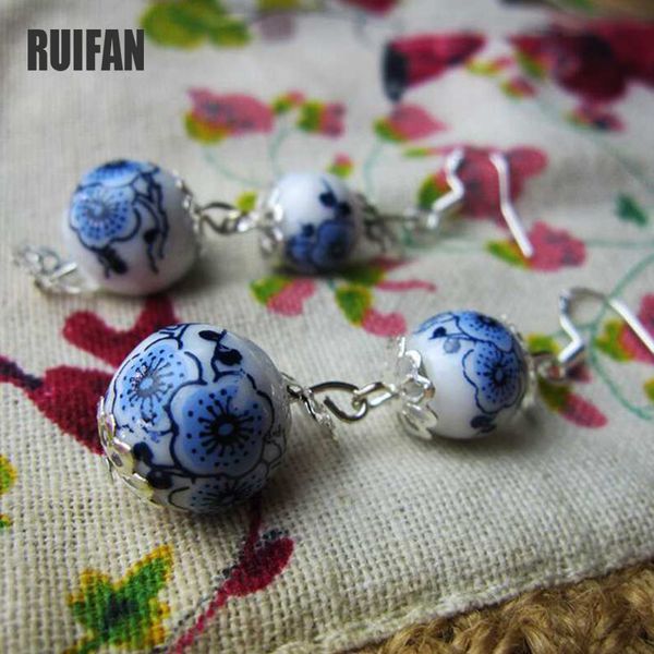 dangle & chandelier ruifan vintage blue and white china ceramic earrings beads women long drop handmade hook earring jewelry 2021 yea279, Silver
dangle & chandelier ruifan vintage blue and white china ceramic earrings beads women long drop handmade hook earring jewelry 2021 yea279, Silver