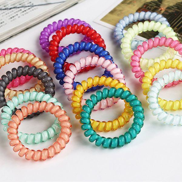 1pcs простой rope телефонная линия волос для rope женщины девушки акриловый материал candy цвет волос девушки rubber band кольца для волос, Silver
1pcs простой rope телефонная линия волос для rope женщины девушки акриловый материал candy цвет волос девушки rubber band кольца для волос, Silver