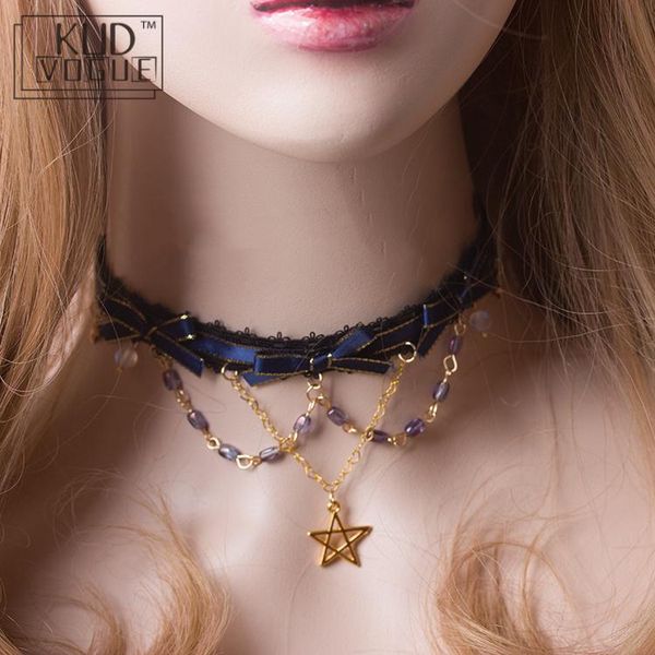 lolita necklace princess sweet lace starry sky short necklace summer joker choker female accessories japanese sweet pendants, Silver
lolita necklace princess sweet lace starry sky short necklace summer joker choker female accessories japanese sweet pendants, Silver
