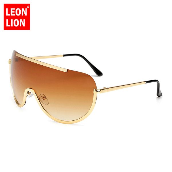 leonlion 2020 one-piece big sunglasses women classic round sun glasses metal candy colors outdoor eyeglasses holiday driving, White;black
leonlion 2020 one-piece big sunglasses women classic round sun glasses metal candy colors outdoor eyeglasses holiday driving, White;black