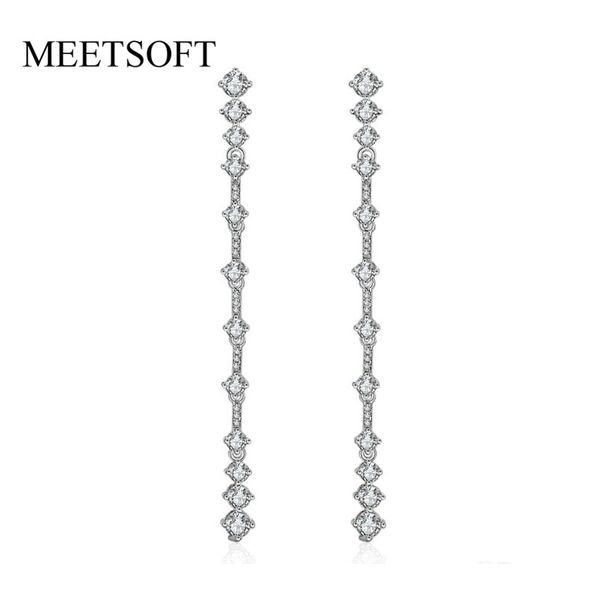 meetsoft 925 silver prevent allergy fashion drop earrings for women trendy simple crystal chain long tassel jewelry gift
meetsoft 925 silver prevent allergy fashion drop earrings for women trendy simple crystal chain long tassel jewelry gift