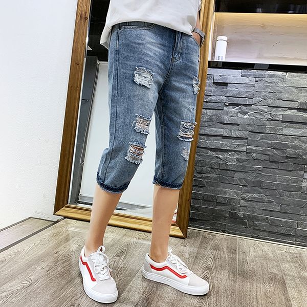 летние джинсы и jeansshorts и jeansthin случайных джинсы корейский стиля рваных мужские обрезанной обрезанные брюки для подростков тонких по, Blue
летние джинсы и jeansshorts и jeansthin случайных джинсы корейский стиля рваных мужские обрезанной обрезанные брюки для подростков тонких по, Blue