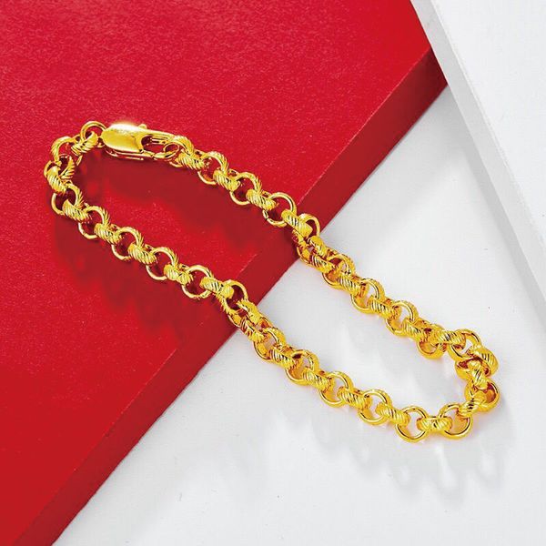 link, chain xp jewelry -- ( 23 cm x 5.8 mm ) o circle bracelets for men women 24 k yellow gold color fashion, Black
link, chain xp jewelry -- ( 23 cm x 5.8 mm ) o circle bracelets for men women 24 k yellow gold color fashion, Black